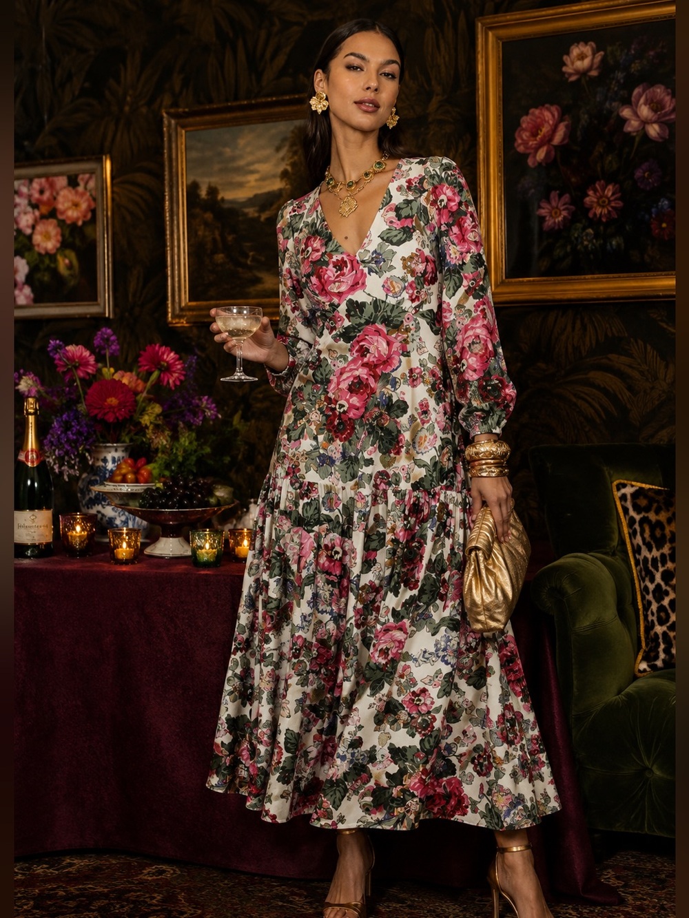 NEW Smith & Quinn LA Maxi Dress in Love Sick Floral NWT Romantic Luxury Sk21